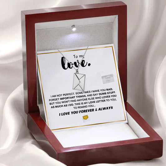 To My Love – Envelope Message Necklace Gift Box