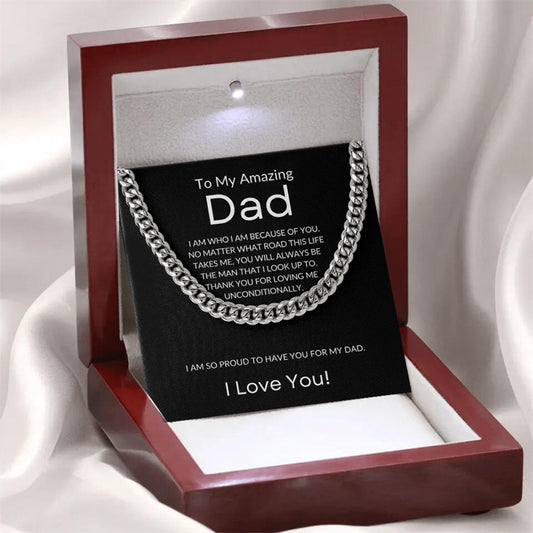 To My Dad – Message Necklace