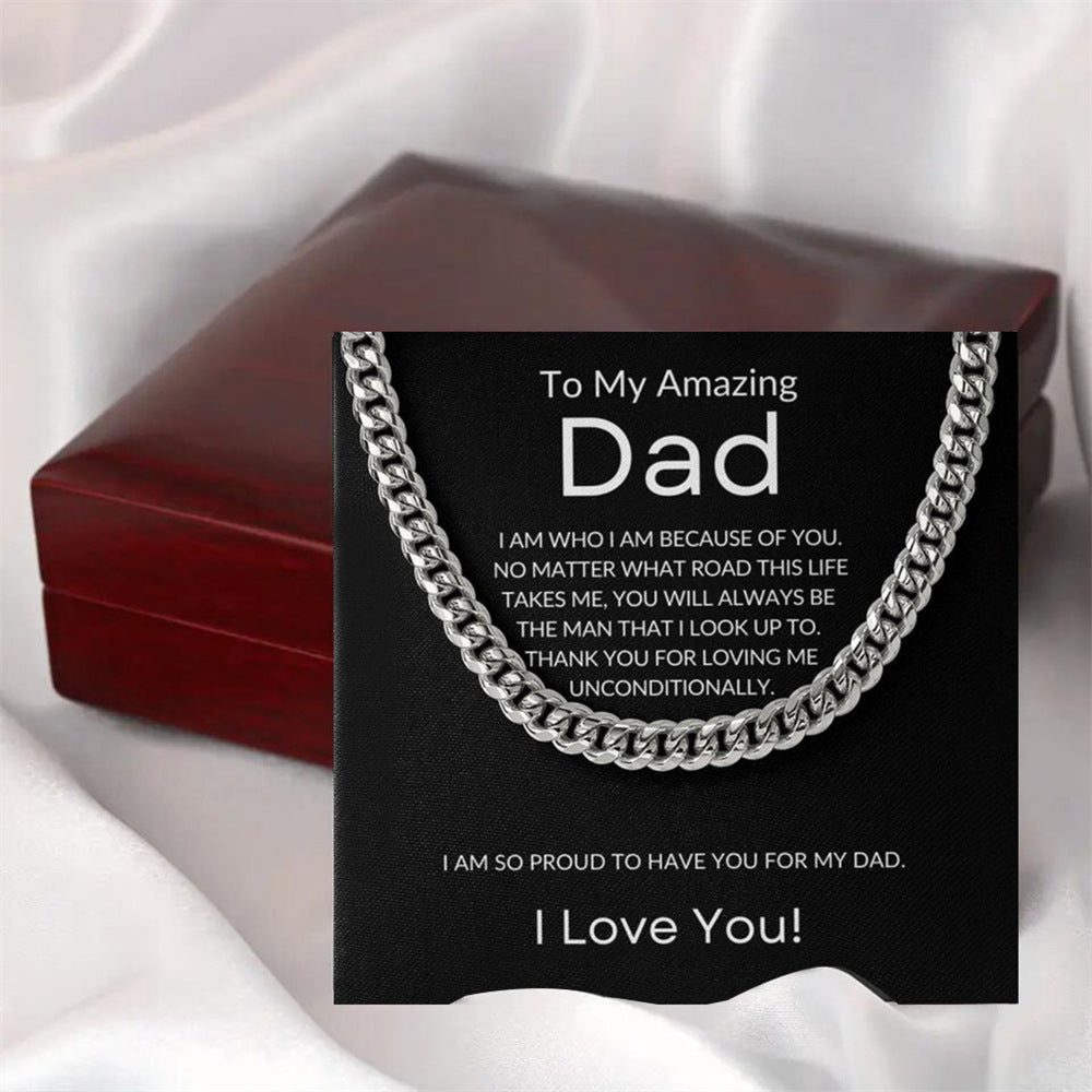 To My Dad – Message Necklace