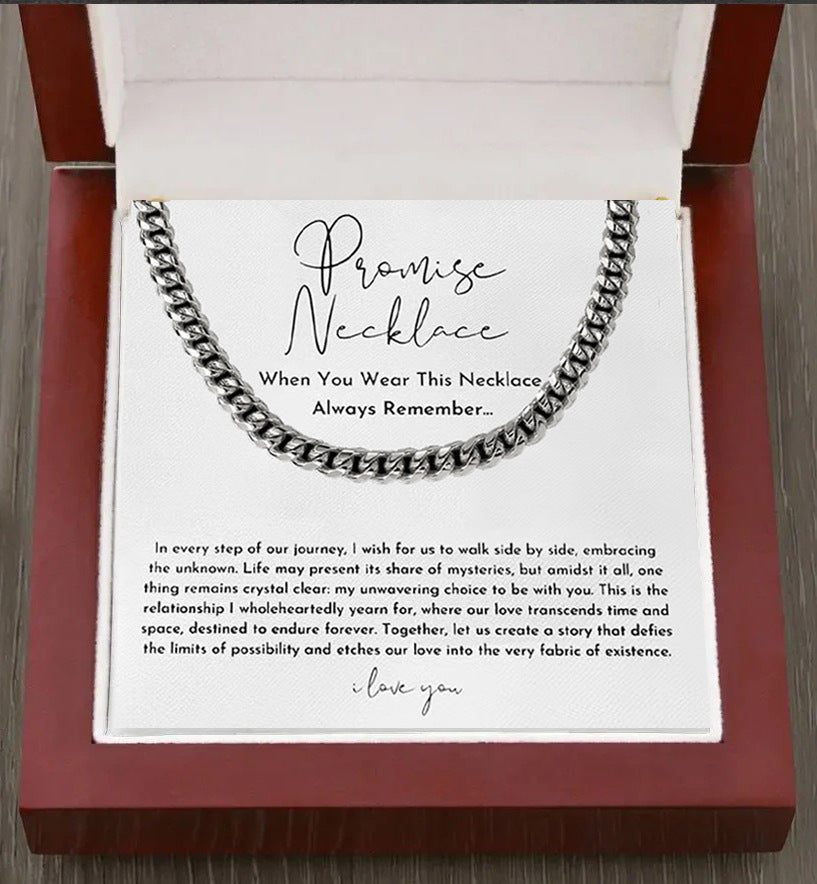 To My Man – Cuban Chain Gift Necklace Set
